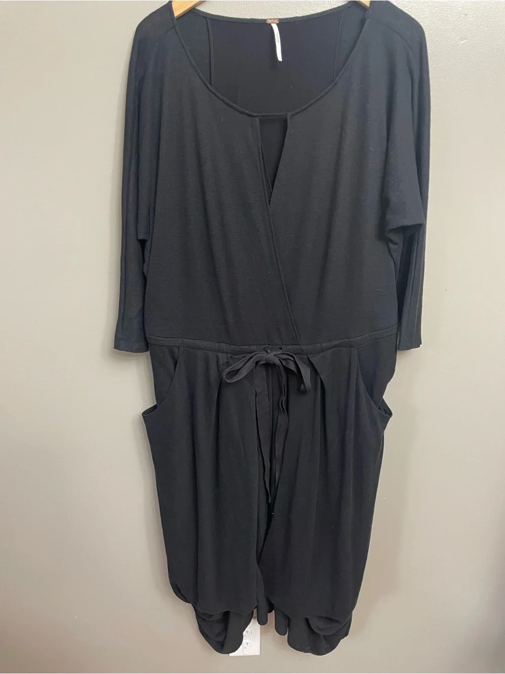 Free People Large linen blend dress pockets